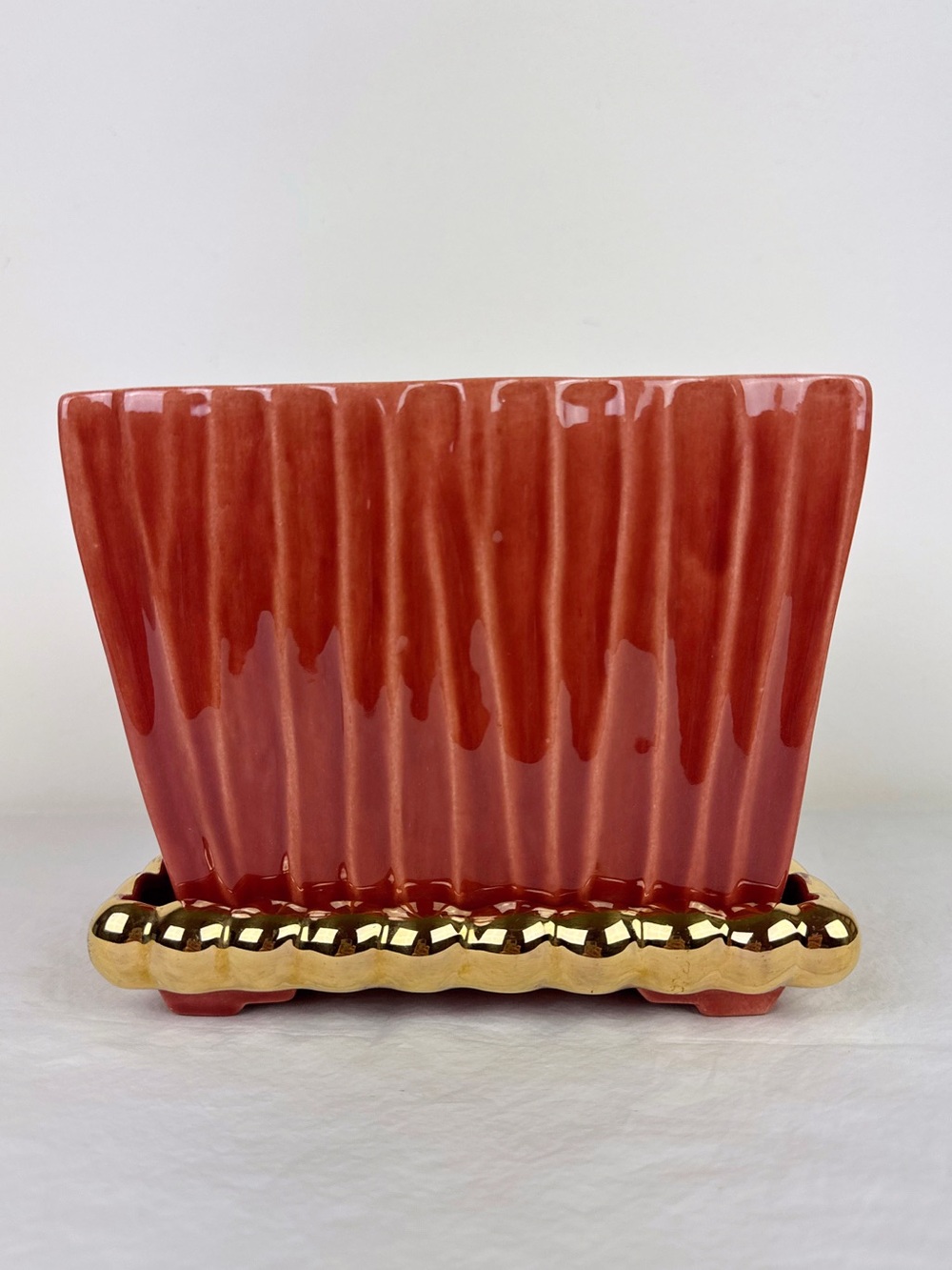 Dick Knox Vintage MCM Coral Planter Pot